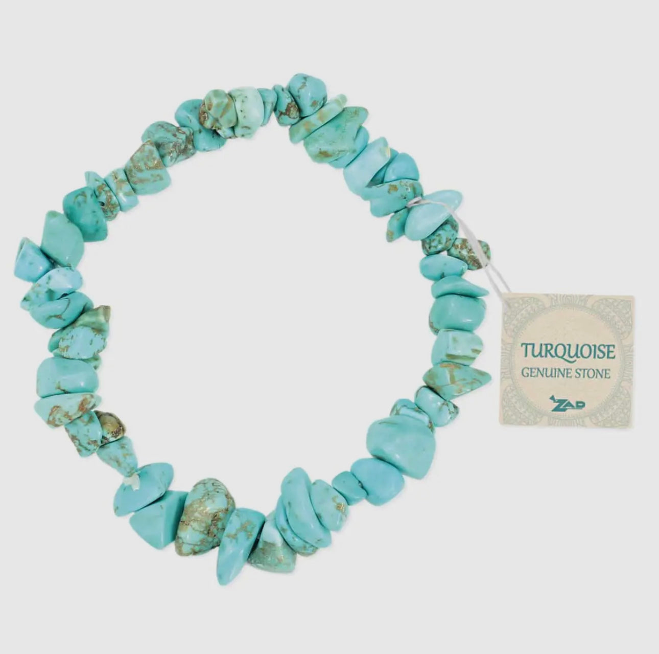 True Turquoise Chip Stretch Bracelet