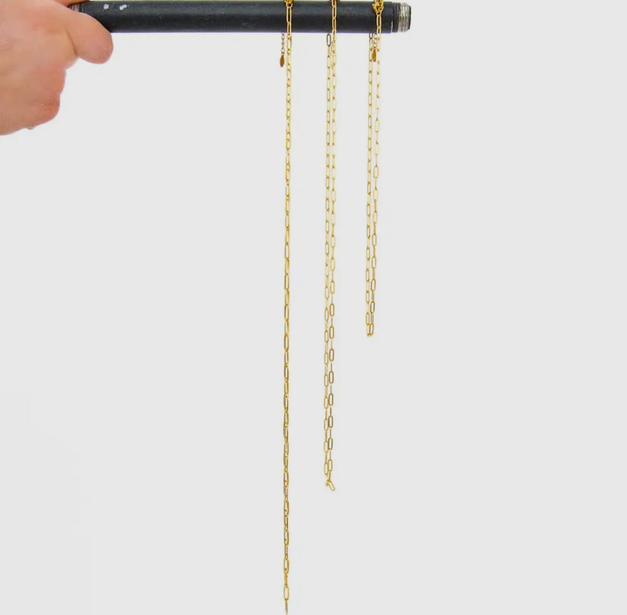 Gold Custom Charm Necklace 26” Chain 
- Waterproof