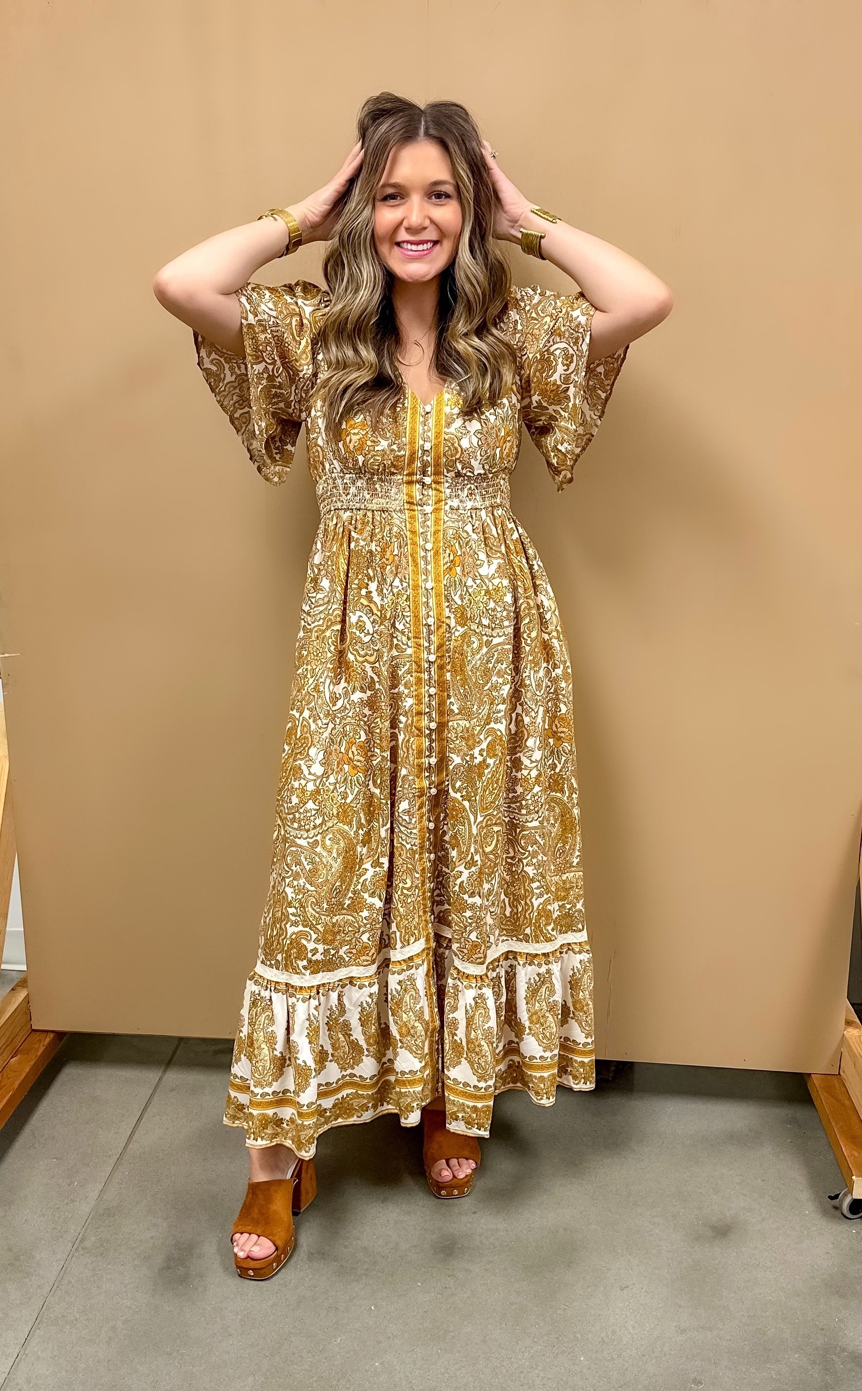 Antique Gold Dress