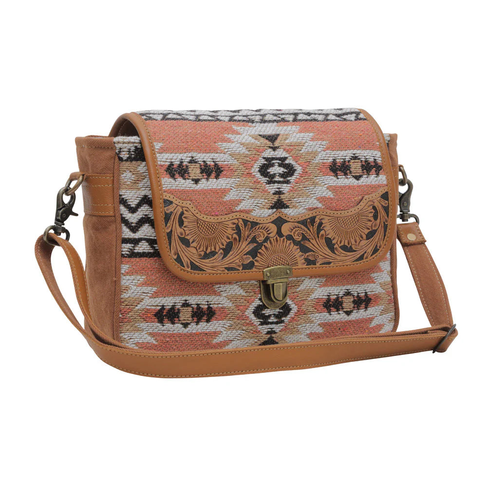 Love Triangle Hand-Tooled Bag
