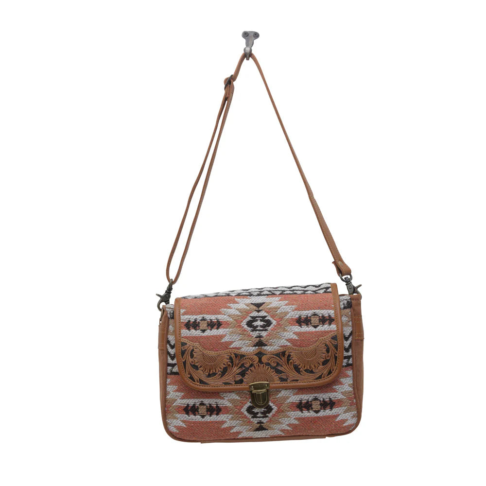 Love Triangle Hand-Tooled Bag