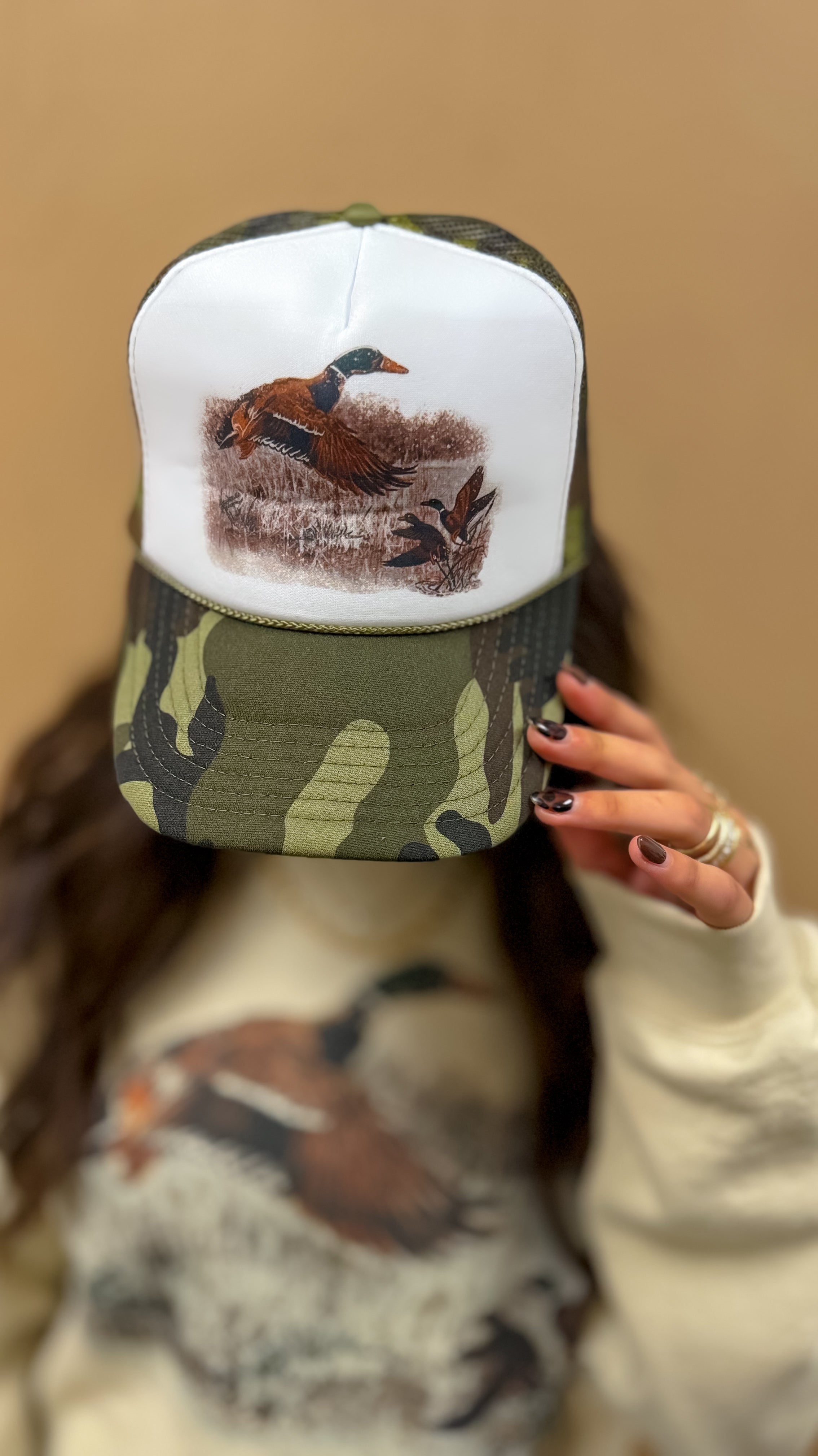 Retro Duck Trucker Hat