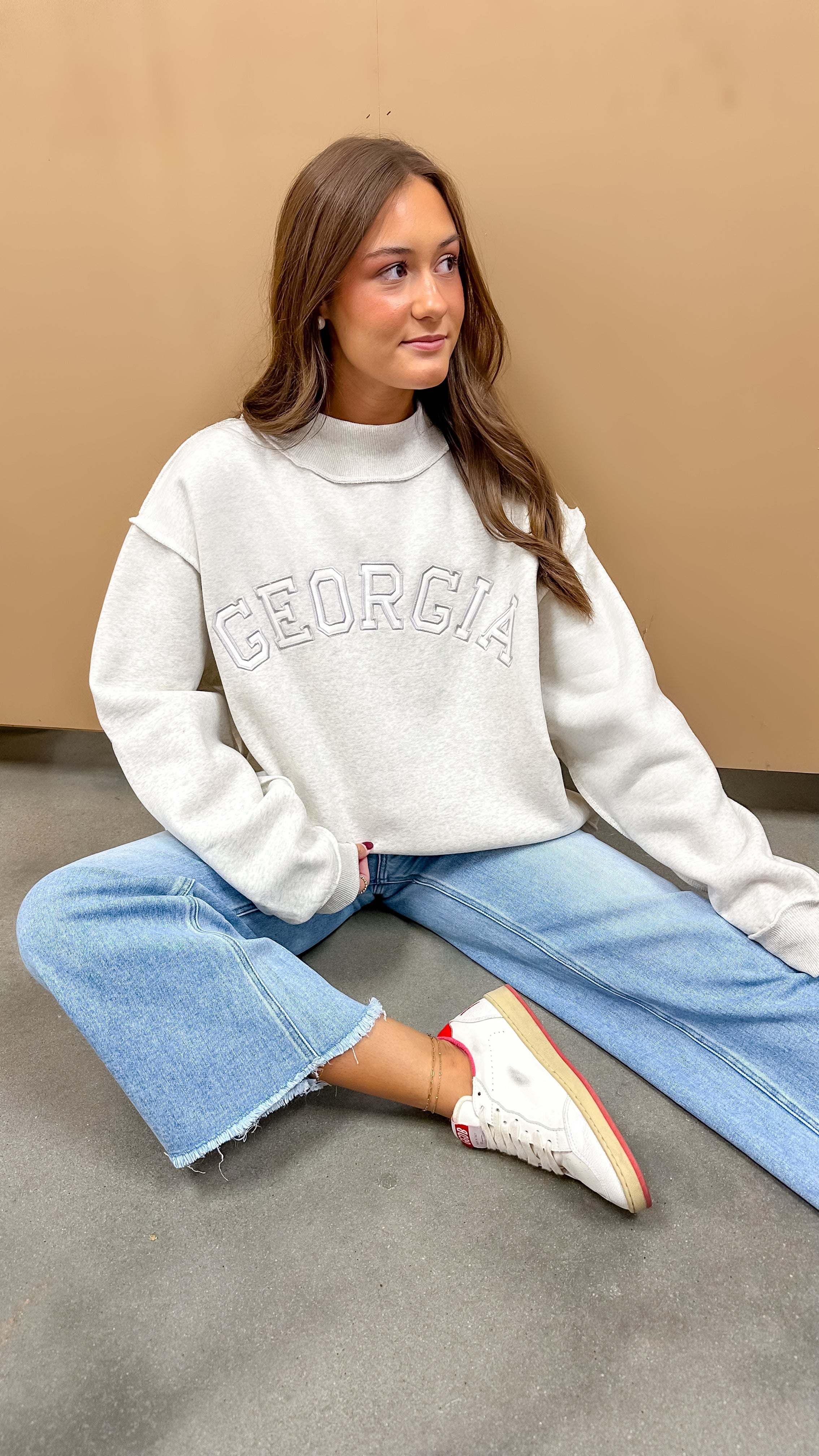 Georgia Mock Neck Sweatshirt