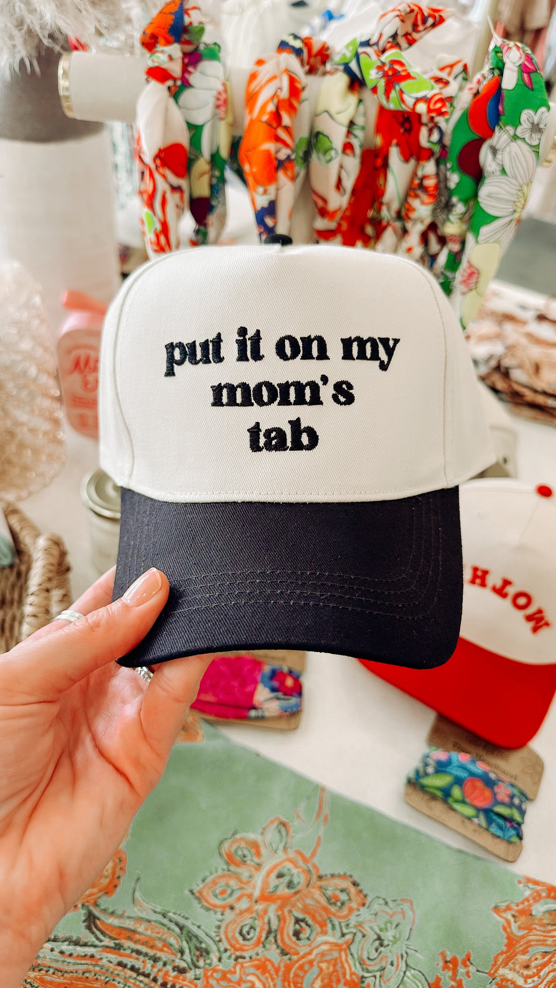 Mom's Tab Trucker Hat