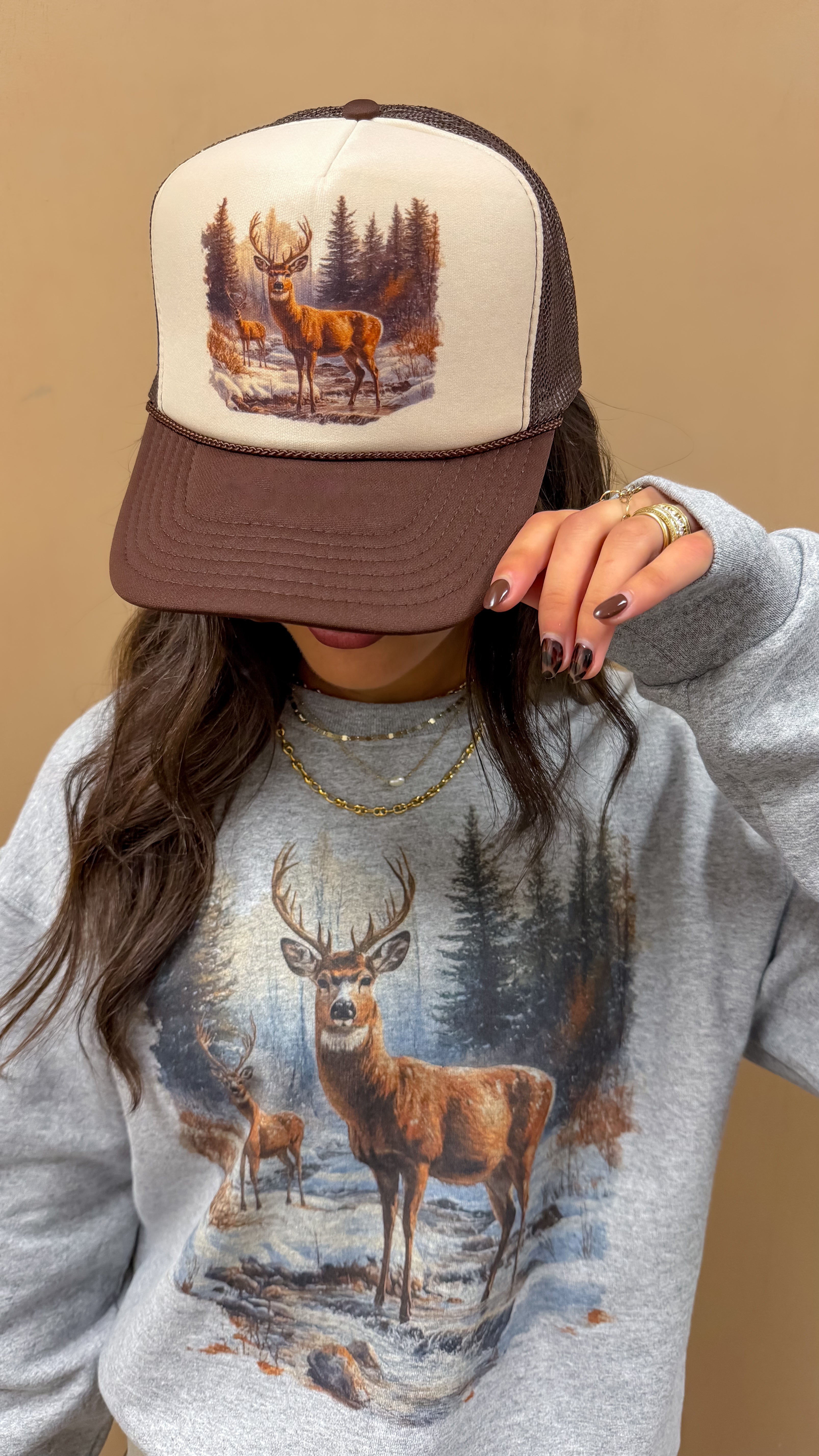 Retro Deer Trucker Hat