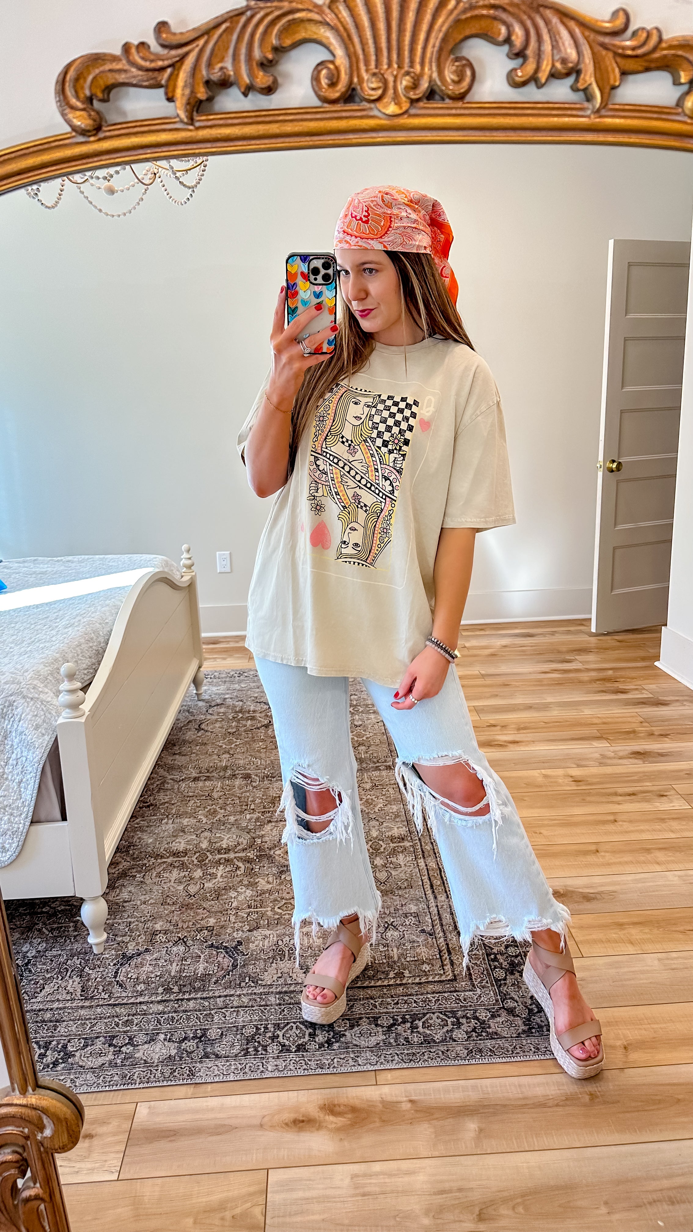 Queen Of Hearts Oversized Graphic