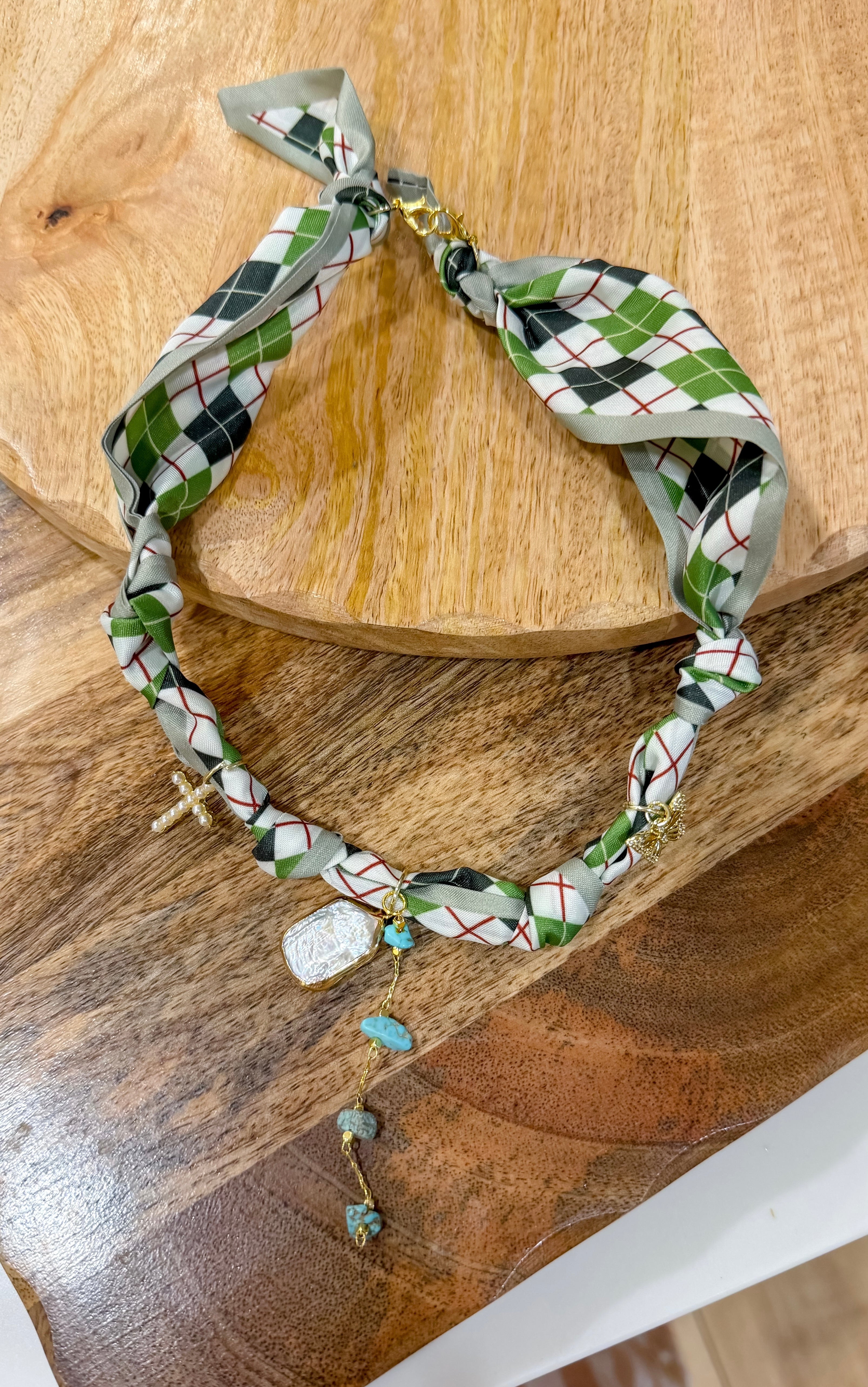 Scarf Charm Necklace