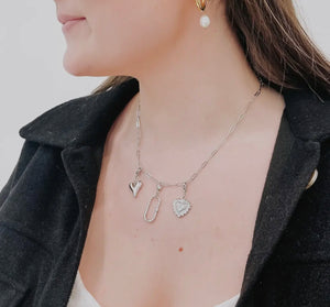 Silver Custom Charm Necklace 26” Chain
- Waterproof