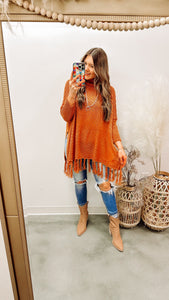 Gather Poncho Sweater (DOORBUSTER!)